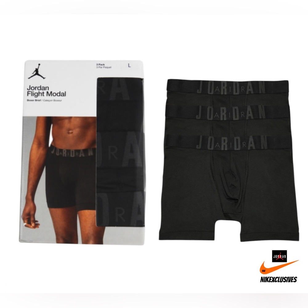 Nike Air Jordan Flight Modal Performance Boxer Briefs 3-PACK